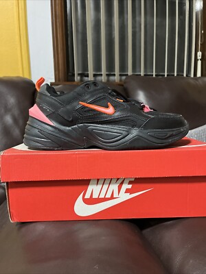 Size 8 - Nike M2K Tekno Black Hot Pink