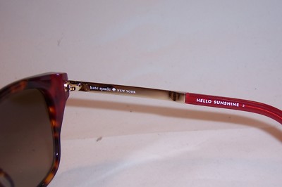 Kate Spade Caelyns Sunglasses Womens Tortiseshell Dark Havana Burgundy NEW KATE SPADE SUNGLASSES CAELYN/S 65T-HA HAVANA BURGUNDY  main image 4