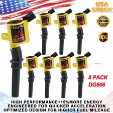 Ignition Coils 8 Pack For Ford 4.6L 5.4L F150 Expedition Lincoln V8 DG508 FD503