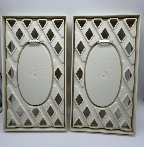 Set arte da parete ovale giardino con cornice reticolo burwood retrò shabby chic vintage - Foto 2 di 8