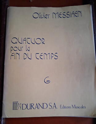Messiaen, Quartett für das Ende der Zeit, Noten/Partitur, alle Teile 