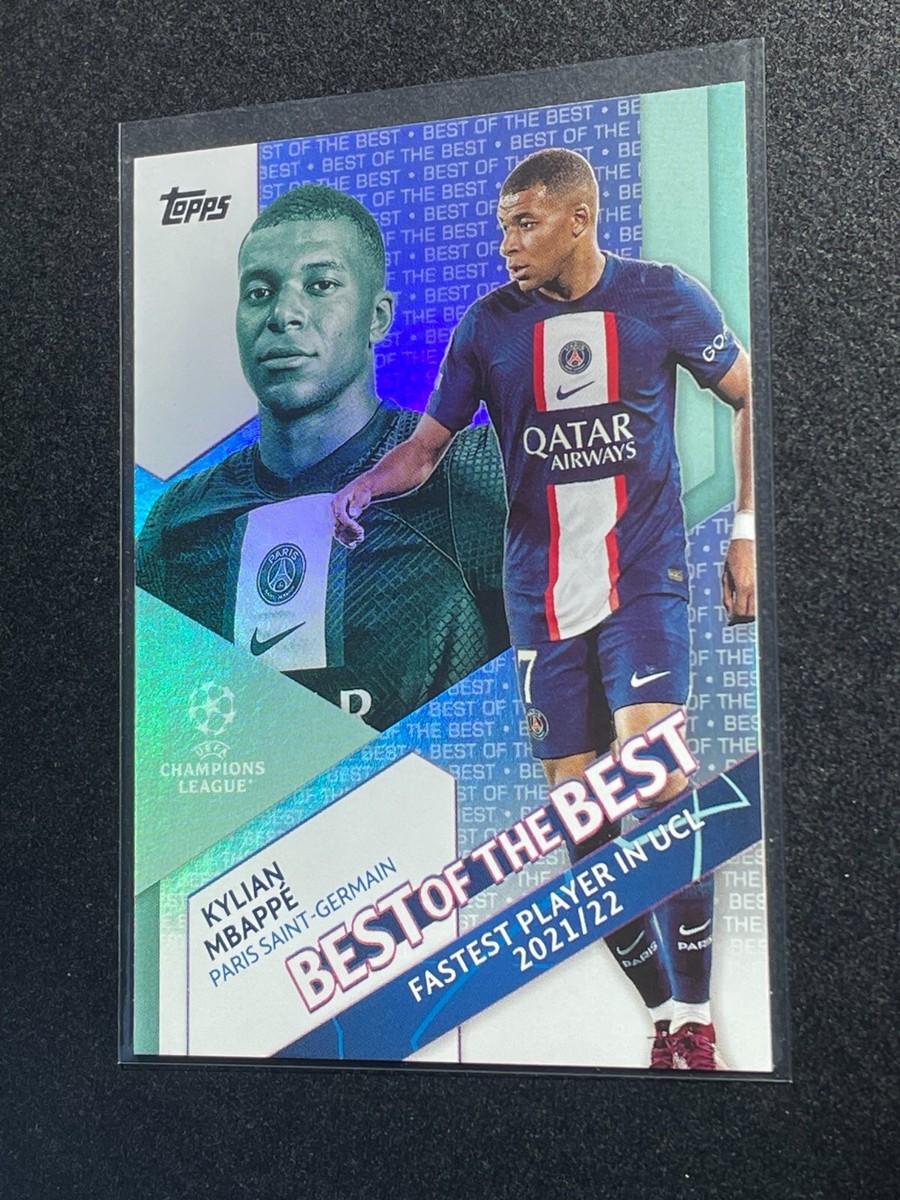 キリアン・ムバッペ　究極美品（22/23 TOPPS FINEST UEFA） 2022-23 Topps Finest Flashback UEFA Kylian Mbappé Paris