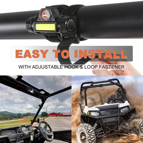 Barra antivuelco montaje en jaula luz domo superior conjunto LED cargador USB para Jeep CJ-7 - Imagen 6 de 12