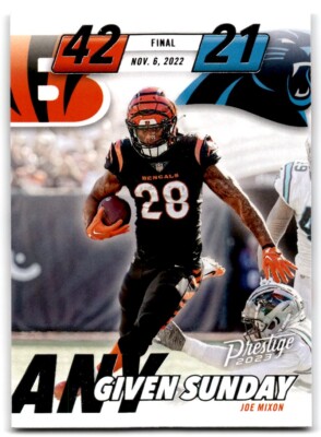 2023 Panini Prestige Any Given Sunday Joe Mixon Cincinnati Bengals #AGS-9