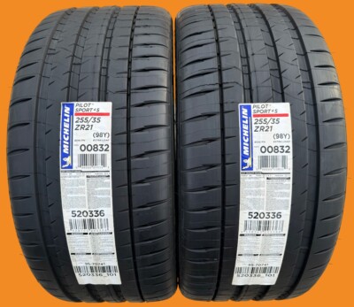 Set of TWO BRAND NEW 255/35ZR21 (98Y) Michelin Pilot Sport 4S PS4S