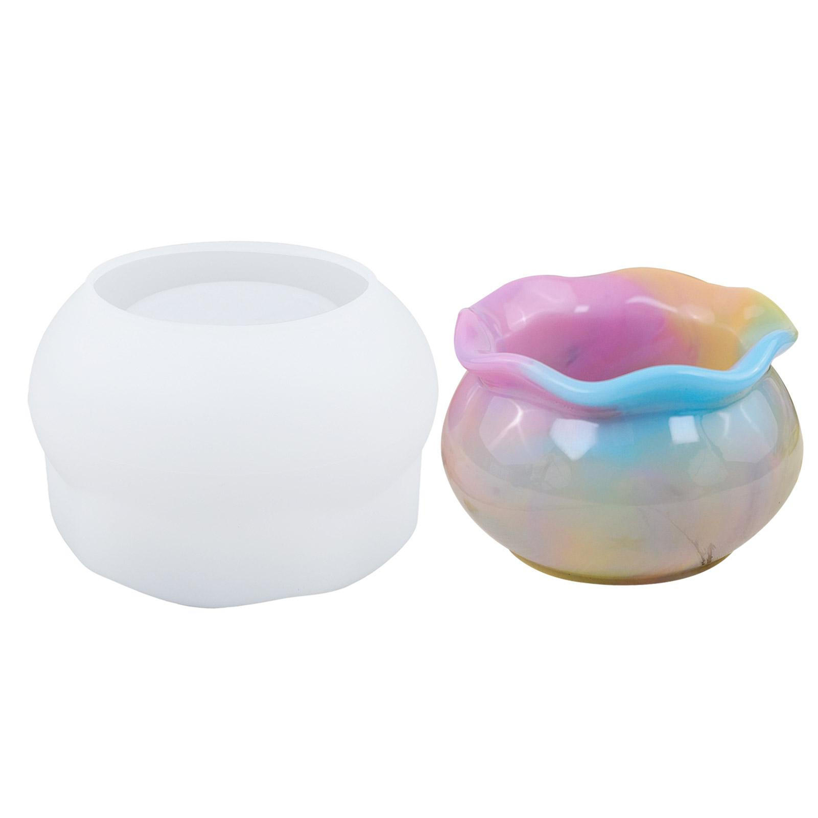 Silicone Jar Mold Jewelry Storage Box DIY Epoxy Resin Casting Mould Craft Making