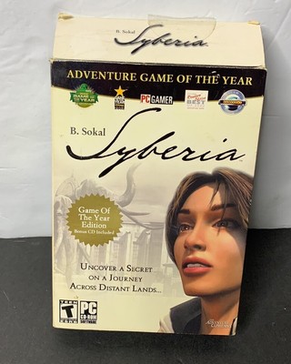 Syberia PC CD-ROM Game 2002 Microids with manual and bonus