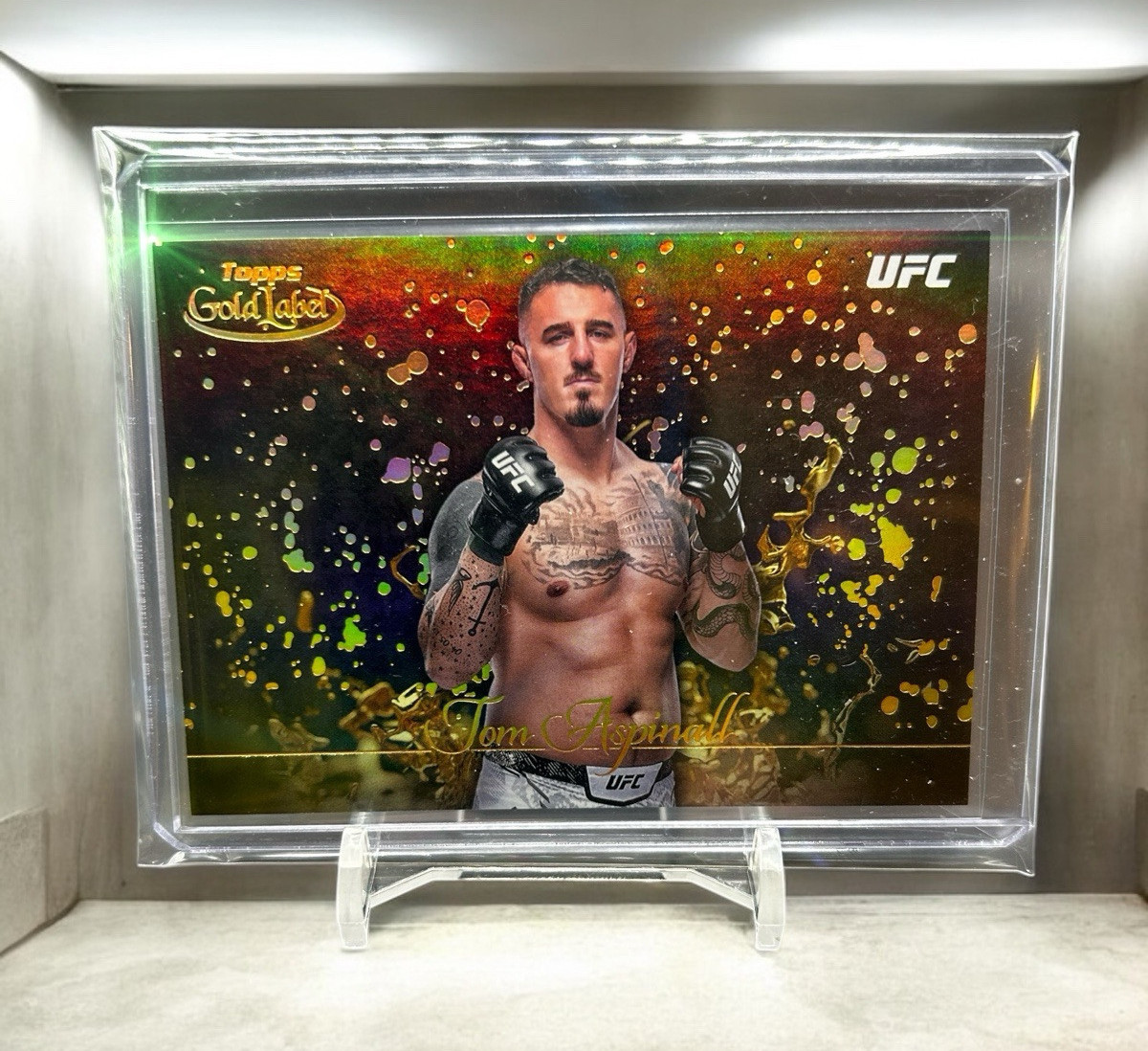 2024 Topps Gold Label UFC TOM ASPINALL Gold Splatter SP Case Hit 🏴󠁧󠁢󠁥󠁮󠁧󠁿