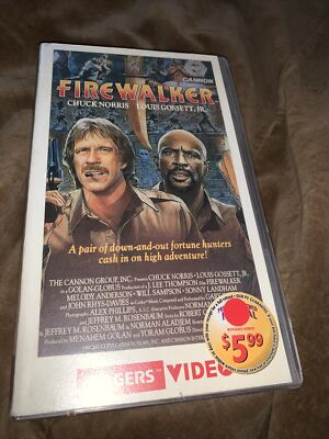 vhs Fire Walker Chuck Norris Louis Gossett Jr. Video 1987 Cannon