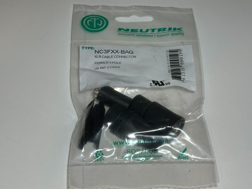 Neutrik Black Silver M/F XLR new - Picture 7 of 8