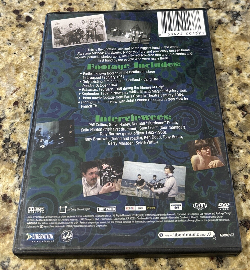 その他 Unseen Beatles [DVD] The Unseen Beatles (DVD) - Walmart.com