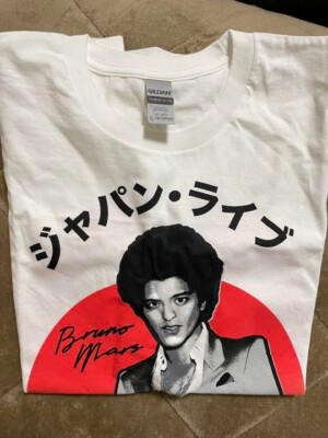Bruno Mars / 2022 Japan Live T-shirt Official Merchandise Limited