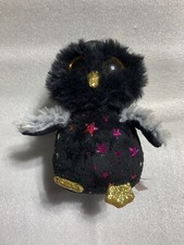 Hyde Owl Beanie Boo's Ty Halloween Stars Black 6” 2019 Plush