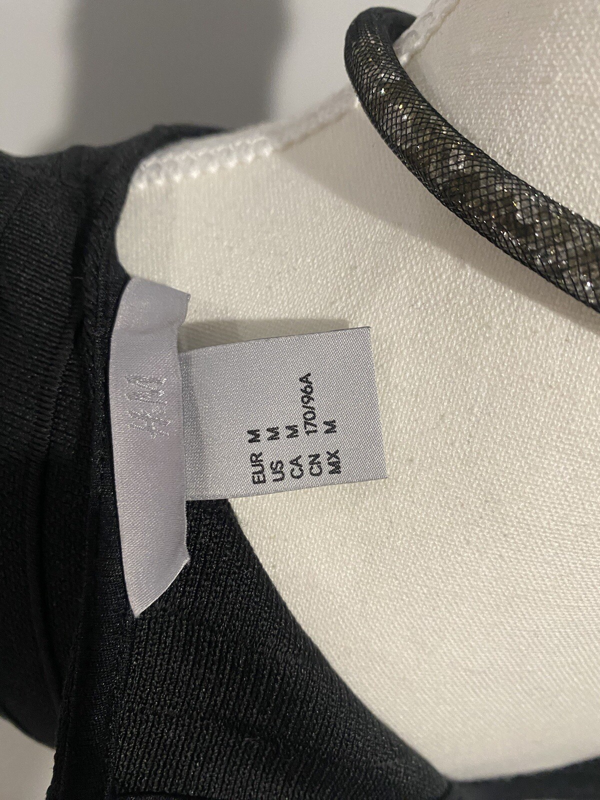 H&M Black Long Sleeve Mini Dress Size M Cocktail Evening Party thumbnail 4