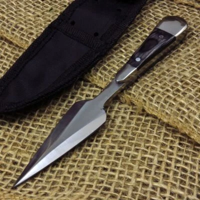 FIXED-BLADE DAGGER | Mini Silver Blade Full Tang Tactical Bosom Boot Knife