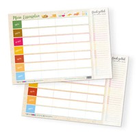 Itenga Essensplaner MenüPlaner Wochenplan Abwischbar Din A4 Foodplanner