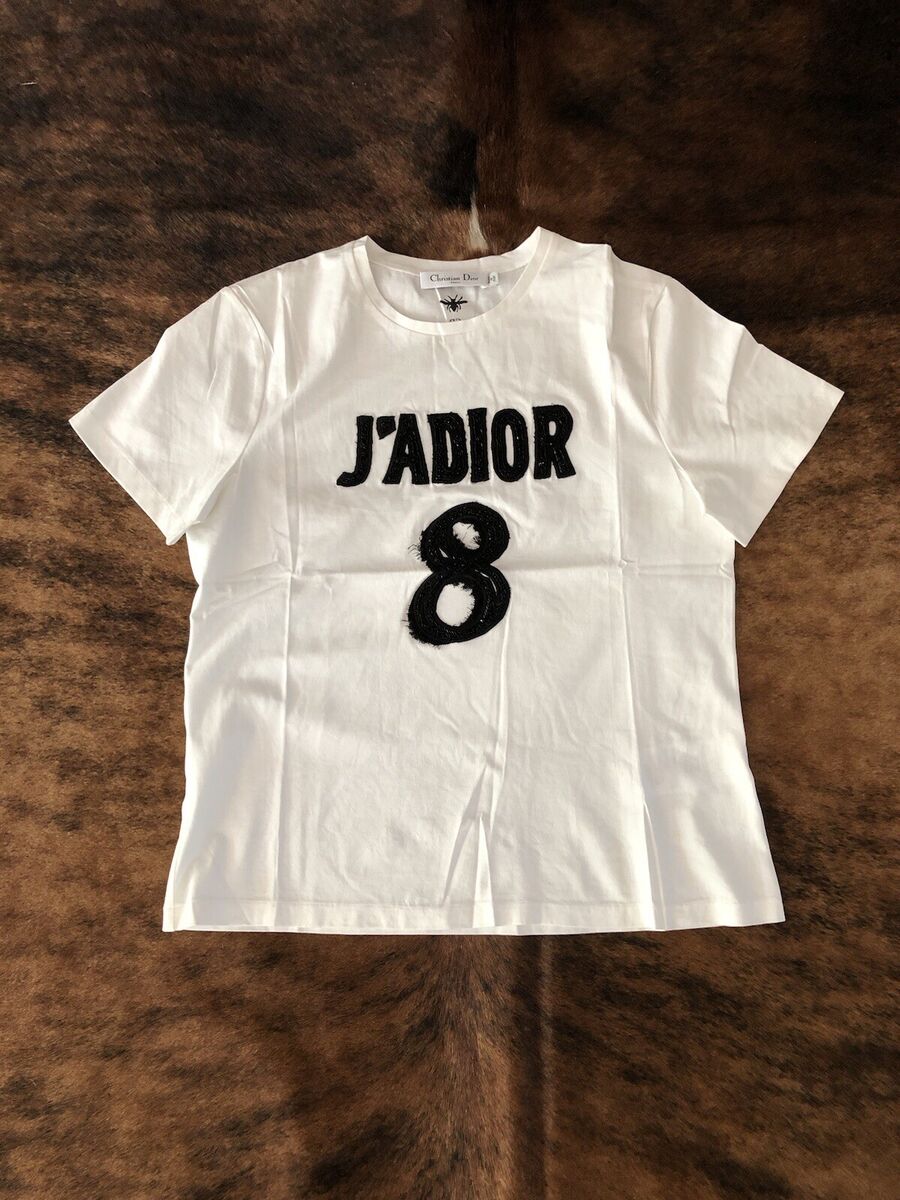 Christian Dior J'ADIOR Embellished Logo Tee Shirt Top Large Christian Dior J'ADIOR Embellished Logo Tee Shirt Top Large