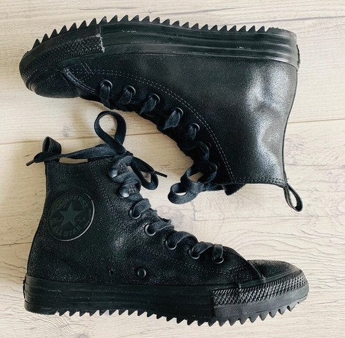 CONVERSE ALL STAR Space Mountain Hiker High Top black leather SIZE UK 5 - Picture 8 of 17
