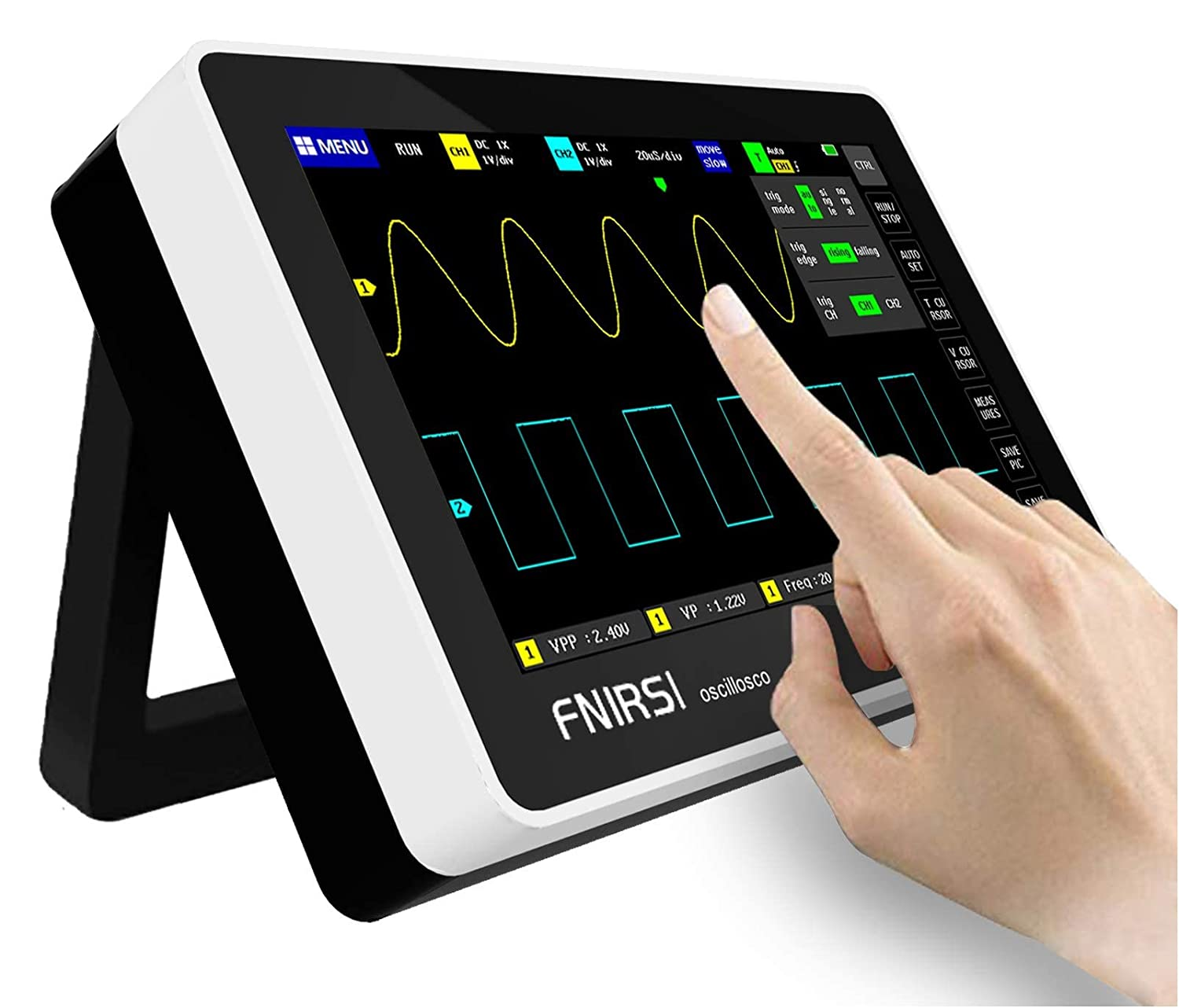 Tablet Oscilloscope,With 2 Channel 100Mhz Bandwidth 1Gsa/S Sampling Rate Oscillo-image