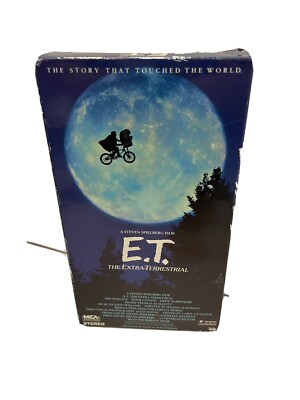 E.T. The Extra Terrestrial VHS 1982 Rare Green and Black Tape Spielberg Vintage