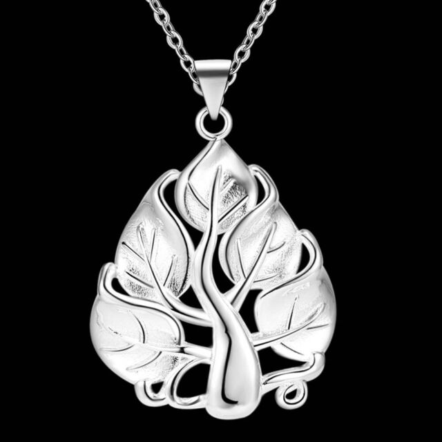 New 925 sterling silver charms elegant tree pendant Necklaces for women jewelry