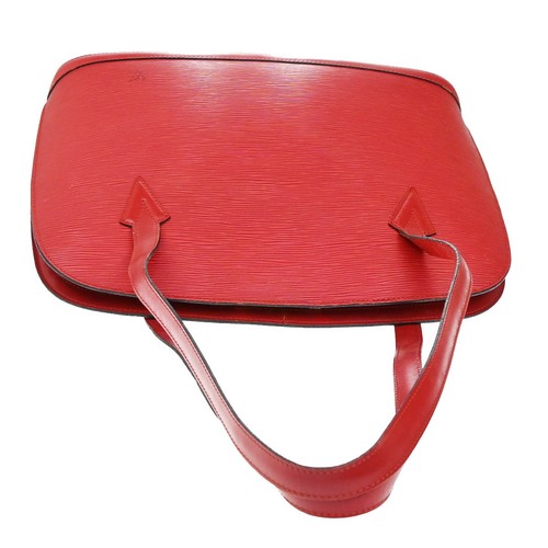 LOUIS VUITTON LV Lussac Shoulder Bag Epi Leather Red France M52287 64YH226 - Picture 5 of 14