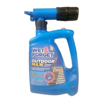 WET & FORGET OUTDOOR RAPID APPLICATION MOSS MOLD MILDEW ALGAE STAIN REMOVER 48OZ
