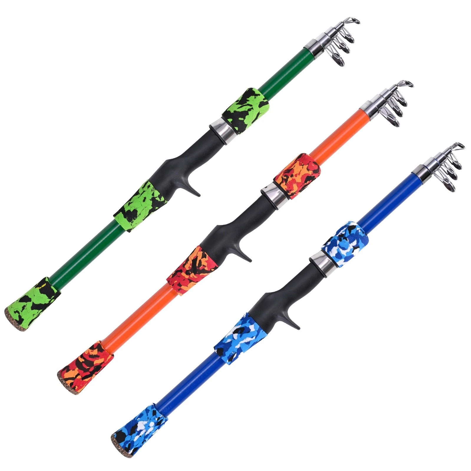 Lightweight 165cm Kids Telescopic Fishing Rod Easy to Use for Young Fishers