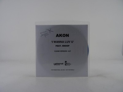 AKON FT SNOOP DOGG I WANNA LUV U (A49) 1 Track Promo CD Single including White S