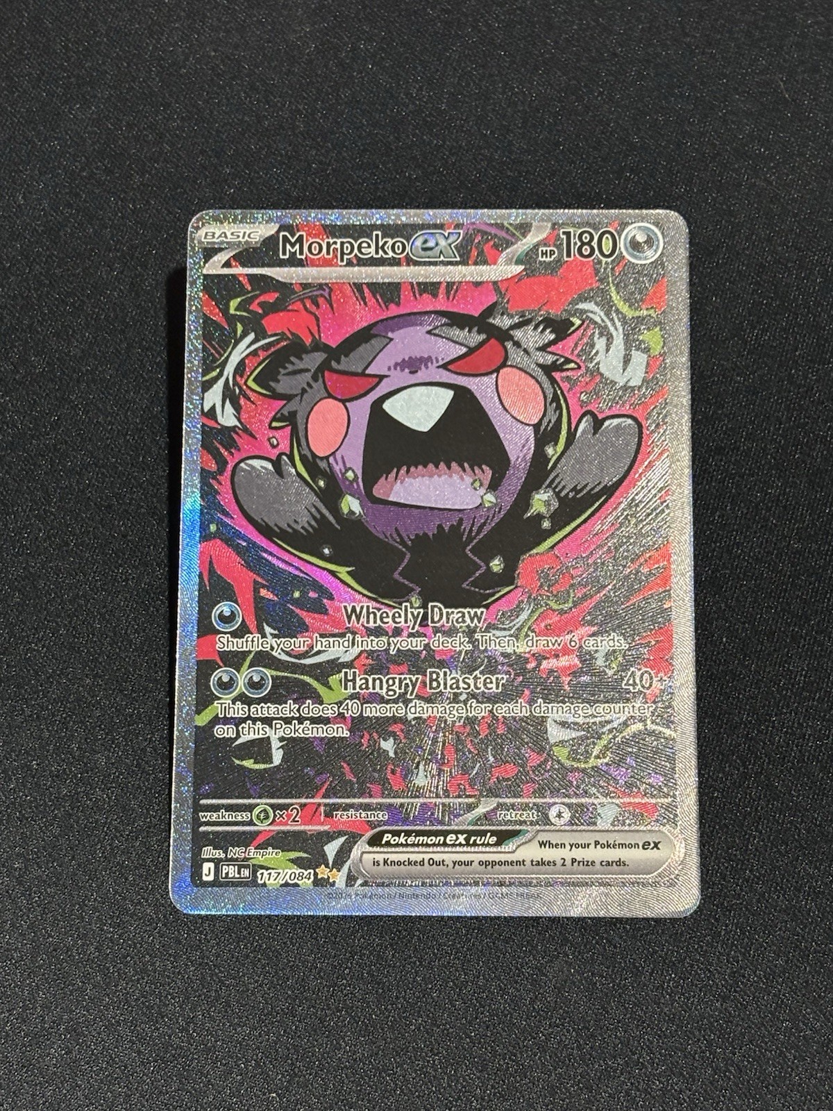 Morpeko ex 117/084 Full Art Holo Pitch Black