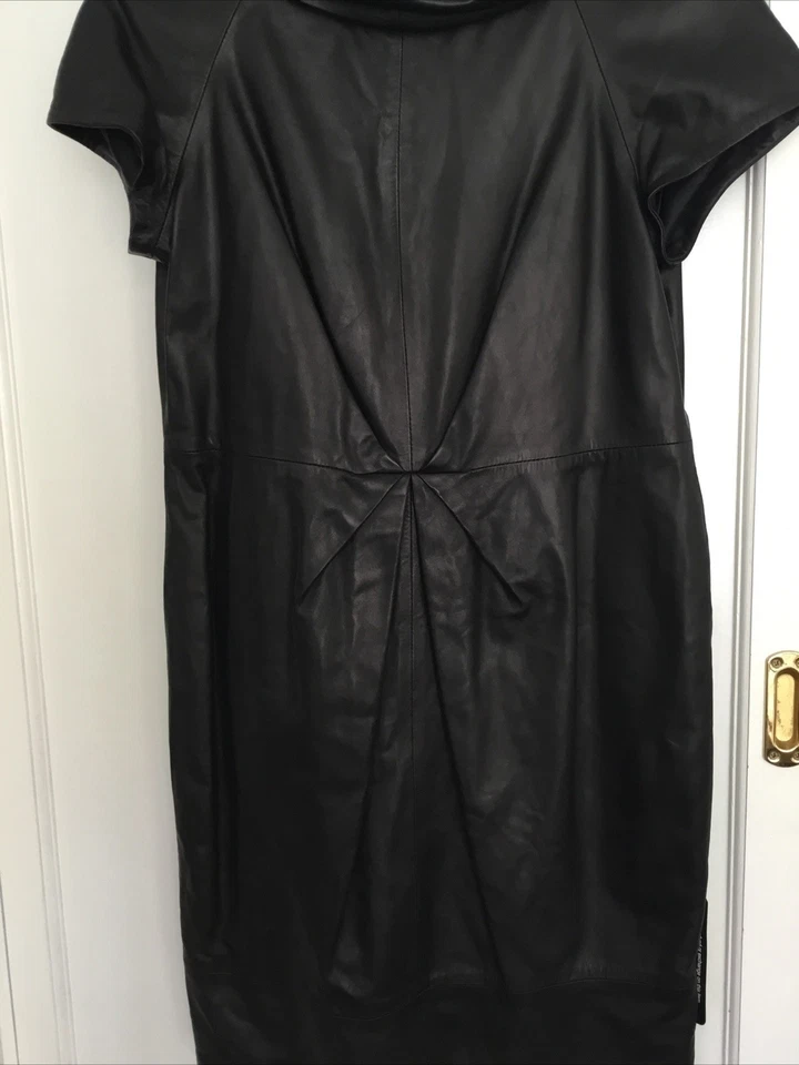 M&S Autograph Real Leather Dress 16 - Image 4 of 4