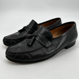 Belvedere Florence Bit Loafers Men\'s Sz 10 M Black‎ Leather Italian Handmade Belvedere Florence Made Italy Black Ostrich Split Toe Mens  main image 4