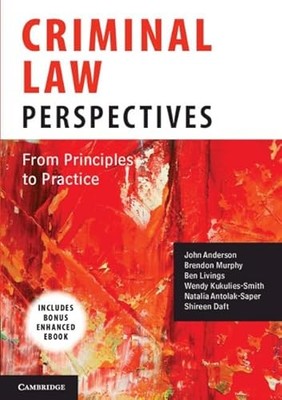 Criminal Law Perspectives: From Principles to Practice by John Anderson NEW BOO