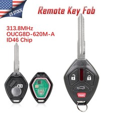 For 2007 2008 2009 2010 2011 2012 Mitsubishi Galant Remote Head Car Key Fob 4btn