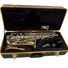 Selmer AS500 Alto Saxophone Gold Lacquer with Case and Accessories