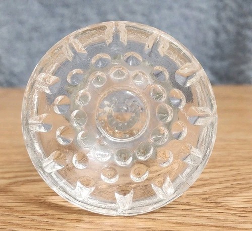 Fenton Clear Crystal Glass Hobnail Bud Vase 11" Tall 3756 CY Handmade USA MCM - Picture 9 of 12