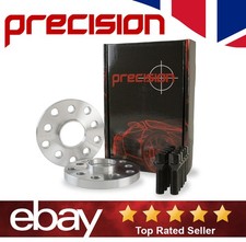 Audi A2 Wheel Spacers 15mm with Black Bolts for Aftermarket Alloys (1x Pair)