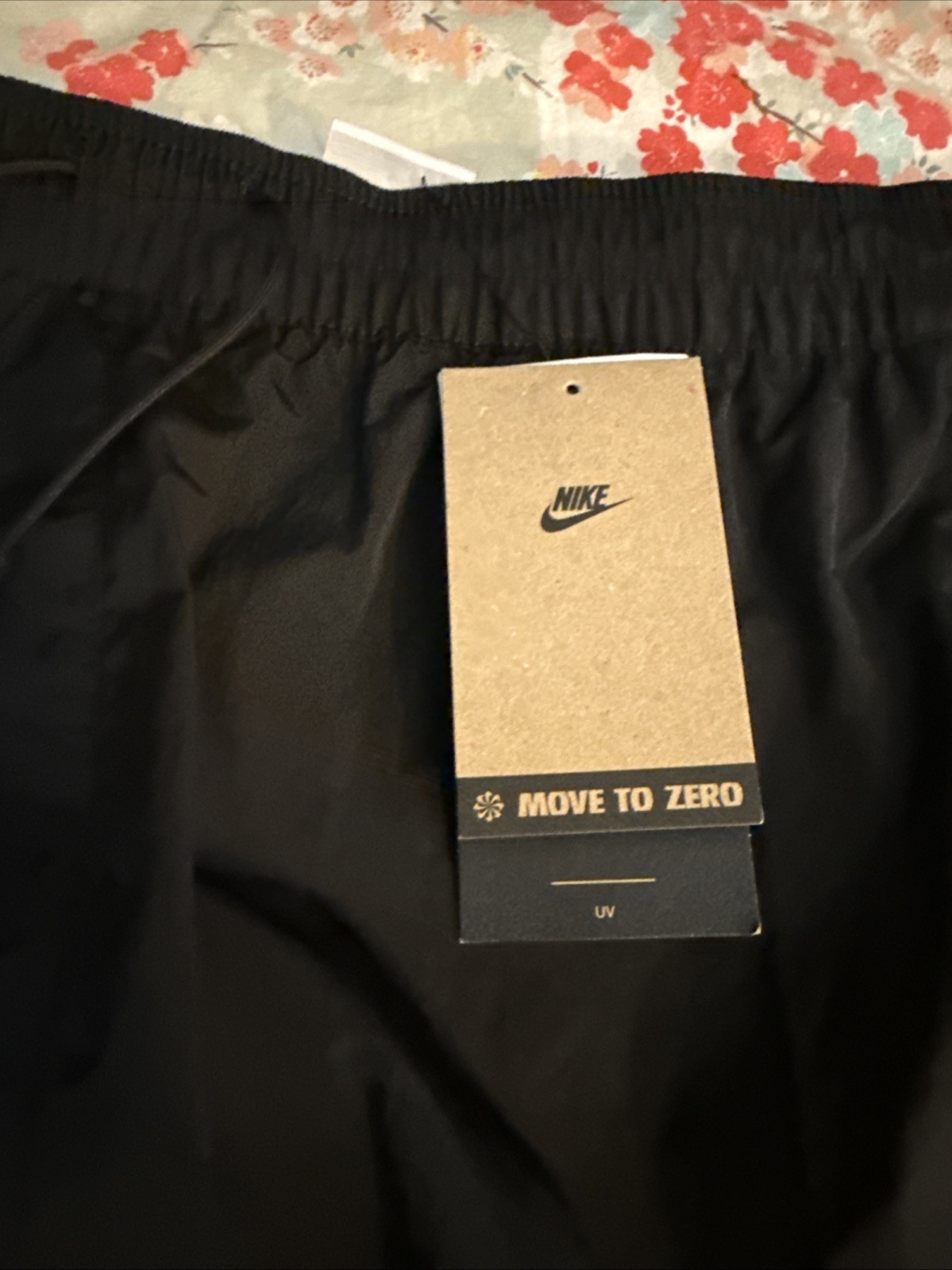 Nike Women's Windrunner High-Waisted Woven Open-Hem Pants Black Size Large image 7
