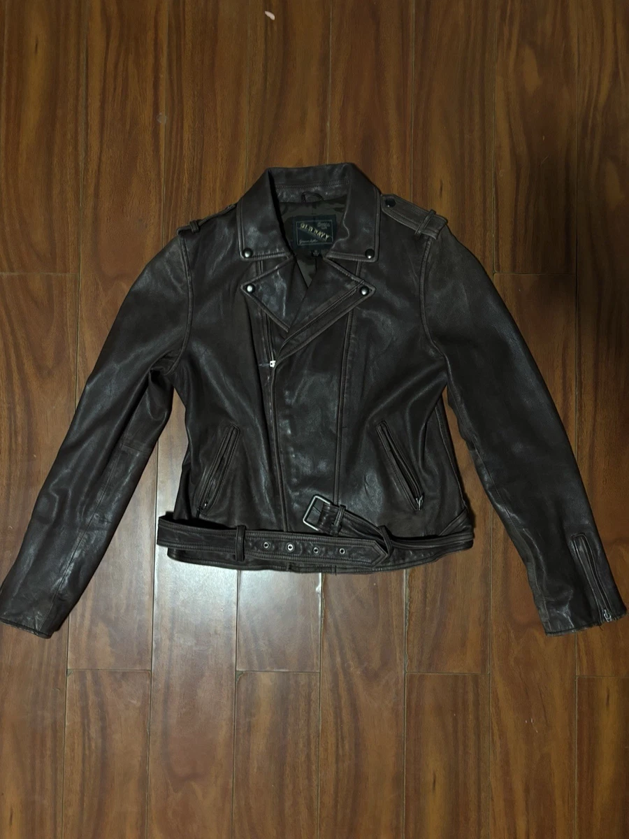Old Navy Leather Outer Shell Coats, Jackets & Vests for Women for