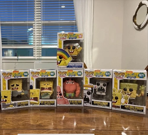 Funko Pop! Vinyl: SpongeBob SquarePants Lot 1666/67/68/70/71 With 558