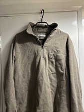 Zara Men’s Brown Quarter Zip Sweatshirt S