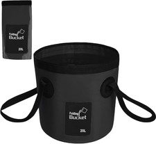 Faltbarer Eimer, 20 L Multifunktions Falteimer, Outdoor Faltsch&uuml;ssel