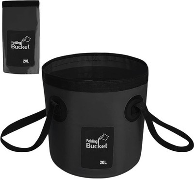 Faltbarer Eimer, 20 L Multifunktions Falteimer, Outdoor Faltschüssel