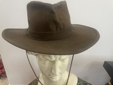 Bailey Outback Western Hat Mens Size Small Made in USA Cowboy Chinook Canvas