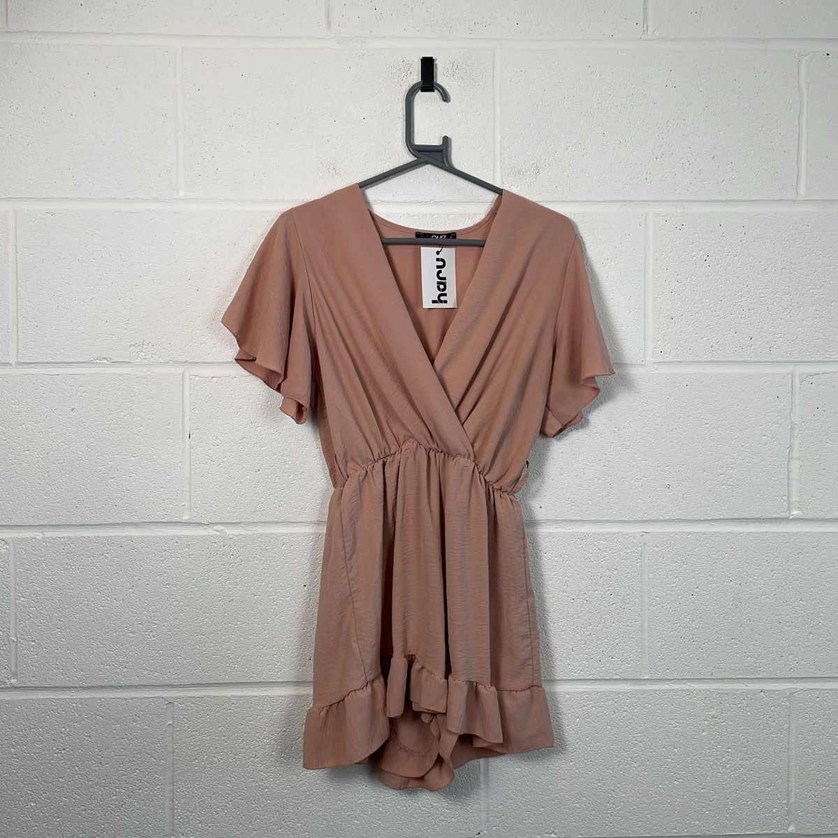 Womens Clothing Wrap Dress Quiz Quiz Women's Pink Wrap Dress Size