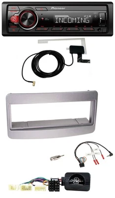 Pioneer USB Lenkrad DAB Bluetooth Autoradio für Toyota RAV 4 2001-2006 dunkelsil - Bild 1 von 4