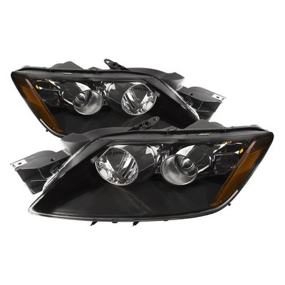 Headlight Set For 07-11 Mazda CX-7 Halogen Black With Performance Lens