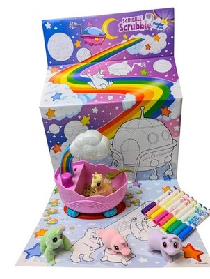 Crayola Scribble Scrubbie besondere Haustiere Regenbogen Wanne Set, Kinder Haustierpflege Spielzeug Set