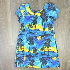 Vintage Hawaii Muu Muu Hawaiian Dress Tiki Aloha 80s Royal Creations Hawaii Med