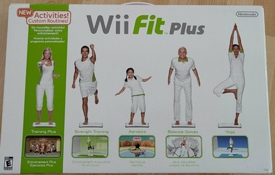 Wii Fit Plus Balance Board Original Box and Games Bundle